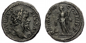 Septimius Severus (193-211) AR denarius (Silver, 2,92g, 18mm) Rome 206, 
Obv: SEVERVS PIVS AVG - laureate head of Septimius Severus to right 
Rev: P M...