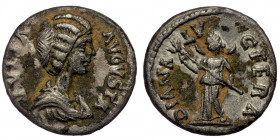 Julia Domna (193-217) AR Denarius (Silver, 18mm, 3,20g) Laodicea ad Mare, 196-202, 
Obv: IVLIA AVGVSTA - Draped bust right 
Rev: DIANA LVCIFERA - Dian...