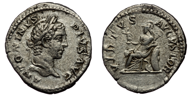 Caracalla (198-217) AR Denarius (Silver, 20mm, 3,00g) Rome, 207. 
Obv: ANTONINVS...