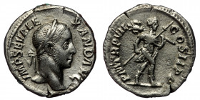 Severus Alexander (222-235) AR denarius (Silver, 2,88g, 19mm) Rome, 229 
Obv: IMP SEV ALEXAND AVG - Head laureate right 
Rev: P M TR P VIII COS III P ...