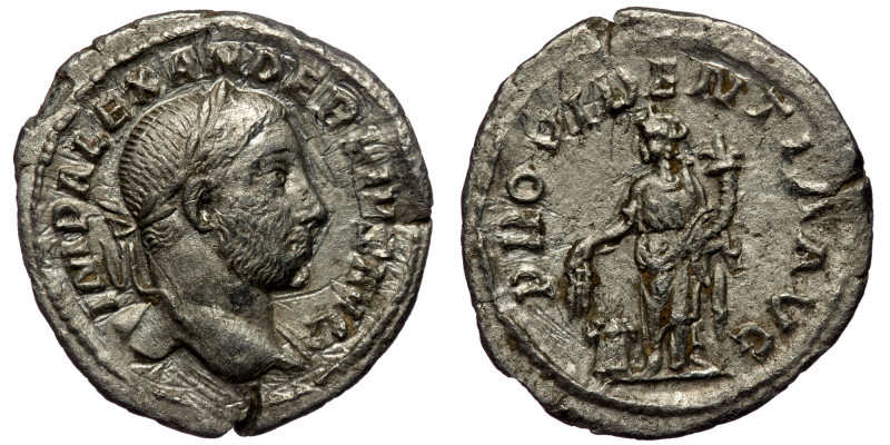 Severus Alexander (222-235) AR Denarius (Silver, 21 mm, 2.75g), Rome, 232. 
Obv:...