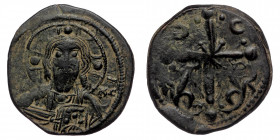 Anonymous follis class I (attributed to Nicephorus III), AE, Constantinople Mint, c. 1075/1080 (Bronze. 3.63 g. 23 mm)
Bust of Christ facing, wearing ...