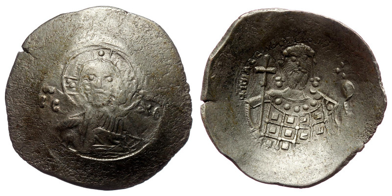 JOHN II COMNENUS (1118-1143) Constantinople, BI Aspron Trachy ( Silver. 4.06 g 2...
