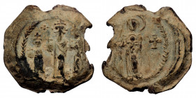 Byzantine Lead Seal ( Lead 29.23 g. 29 mm))