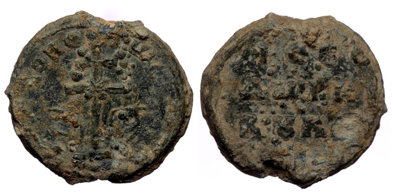 Byzantine Lead Seal ( Lead 4.91 g. 19 mm)