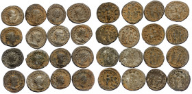 16 pieces SOLD AS SEEN ( Bronze.53.61 gr. )