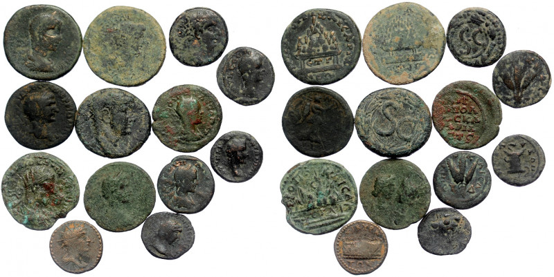 16 pieces SOLD AS SEEN ( Bronze. 106.06 gr. )
