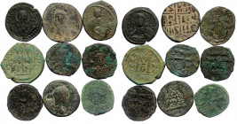 9 pieces SOLD AS SEEN ( Bronze. 79.01 gr. )