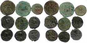 9 pieces SOLD AS SEEN ( Bronze. 131.13 r. )