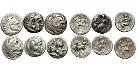 6 pieces SOLD AS SEEN ( Silver. 23.01 gr. )