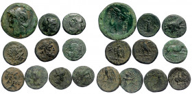 10pieces SOLD AS SEEN ( bronze 61.31 gr. )