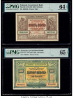 Armenia Government Bank 50; 100 Rubles 1919 (ND 1920) Pick 30; 31 Two Examples PMG Choice Uncirculated 64 EPQ; Gem Uncirculated 65 EPQ. 

HID098012420...