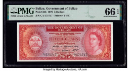 Belize Government of Belize 5 Dollars 1.1.1976 Pick 35b PMG Gem Uncirculated 66 EPQ. 

HID09801242017

© 2020 Heritage Auctions | All Rights Reserved