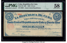 Cuba Republica de Cuba 5 Pesos 17.8.1869 Pick 62 PMG Choice About Unc 58. Staple holes. 

HID09801242017

© 2020 Heritage Auctions | All Rights Reserv...
