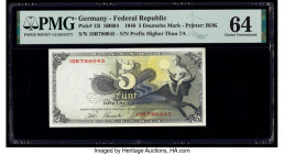 Germany Federal Republic Bank Deutscher Lander 5 Deutsche Mark 9.12.1948 Pick 13i PMG Choice Uncirculated 64. 

HID09801242017

© 2020 Heritage Auctio...