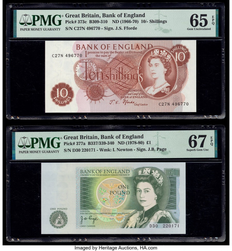 Great Britain & Spain Group Lot of 4 Graded Examples PMG Gem Uncirculated 65 EPQ...
