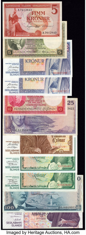 Iceland Group of 11 Examples Very Fine-Crisp Uncirculated. 

HID09801242017

© 2...