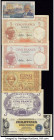 Madagascar, Martinique, Philippines and More Group of 6 Examples Fine-About Uncirculated. Staining present on a few examples, edge splits present on t...
