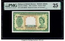 Malaya and British Borneo Board of Commissioners of Currency 5 Dollars 21.3.1953 Pick 2a KNB2a PMG Very Fine 25. 

HID09801242017

© 2020 Heritage Auc...
