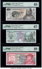 Five Matching Serial Number Examples 0003887 Mexico Banco de Mexico 5; 10; 20; 50; 100 Pesos 3.12.1969; 16.9.1969; 29.12.1972; 18.7.1973; 30.5.1974 Pi...