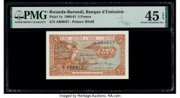 Rwanda-Burundi Banque d'Emission du Rwanda et du Burundi 5 Francs 15.9.1960 Pick 1a PMG Choice Extremely Fine 45 EPQ. 

HID09801242017

© 2020 Heritag...