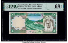 Saudi Arabia Saudi Arabian Monetary Agency 5 Riyals ND (1977) / AH1379 Pick 17a PMG Superb Gem Unc 68 EPQ. 

HID09801242017

© 2020 Heritage Auctions ...