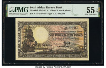 South Africa South African Reserve Bank 1 Pound 25.11.1947 Pick 84f PMG About Uncirculated 55 EPQ. 

HID09801242017

© 2020 Heritage Auctions | All Ri...