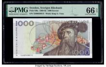 Sweden Sveriges Riksbank 1000 Kronor 1989-92 Pick 60a PMG Gem Uncirculated 66 EPQ. 

HID09801242017

© 2020 Heritage Auctions | All Rights Reserved