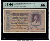 Ukraine Ukrainian Central Bank 500 Karbowanez 5.3.1942 Pick 57 PMG Gem Uncirculated 66 EPQ. 

HID09801242017

© 2020 Heritage Auctions | All Rights Re...