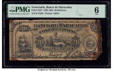 Venezuela Banco de Maracaibo 20 Bolívares 27.4.1933 Pick S227 PMG Good 6. Previously mounted. 

HID09801242017

© 2020 Heritage Auctions | All Rights ...