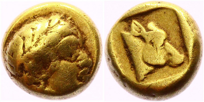 Ancient Greece Lesbos Mytilene EL Hekte 454 - 427 BC
Bodenstedt 56; Gold 2.54 g...