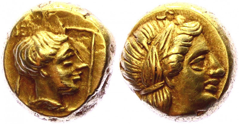 Ancient Greece Lesbos Mytilene EL Hekte 377 - 326 BC
Bodenstedt 95; Gold 2.55 g...
