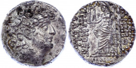 Ancient Greece Seleucid Empire Philip I Philadelphus AR Tetradrachm 95 - 76 BC (ND)
SC 2463; Hoover 1319; Silver 15.412 g.; Obv: Diademed head of Phi...