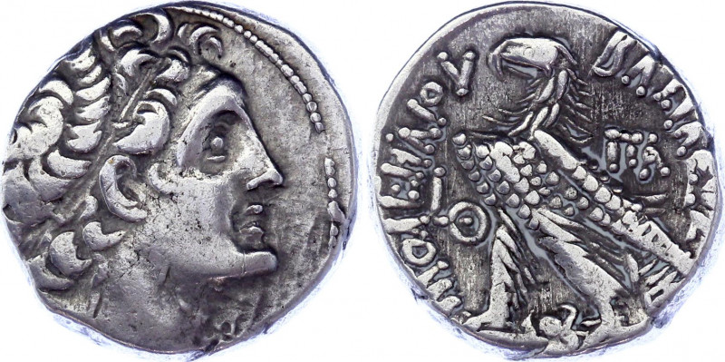 Egypt Ptolemy IX Soter AR Tetradrachm 109 - 108 BC (ND)
Sv. 1670; SNG Cop. 353;...