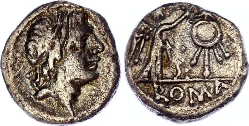 Roman Republic Anonymous AR Quinarius 81 BC
Crawford 373/1b; RSC 227a; Sydenham...