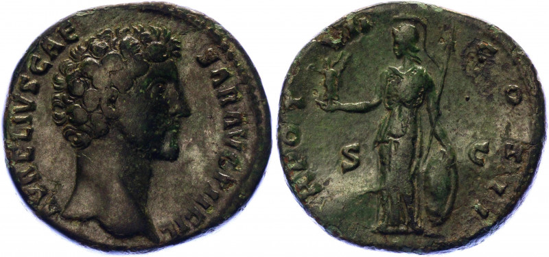 Roman Empire Sestertius 154 - 155 AD, Marcus Aurelius
Copper. Weight 24,69 gram...