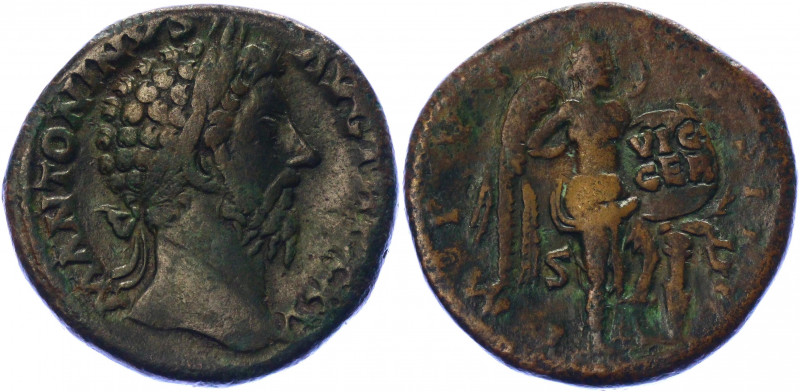 Roman Empire Sestertius 172 AD, Marcus Aurelius
Copper. Weight 20,98 gramm. Obv...