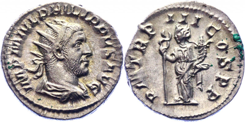 Roman Empire Antoninianus 244 - 249 AD, Philip I
Silver. Weight 4,79 gramm. Obv...