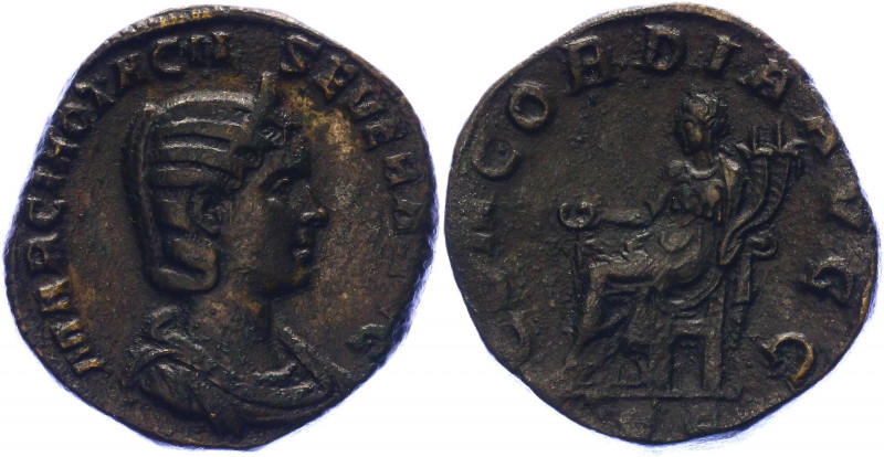 Roman Empire Sestertius 247 - 249 AD, Otacilia Severa
Copper. Weight 18,14 gram...