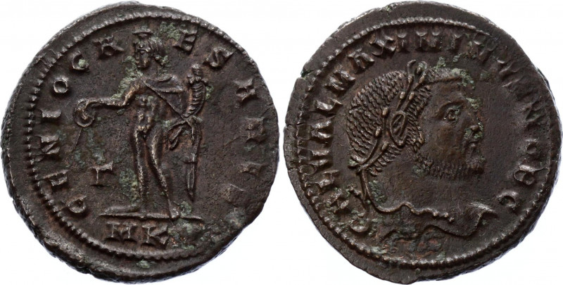 Roman Empire Rome Follis Silvered Galerius 297 - 298 AD
Galerius, as Caesar, Si...