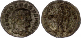 Roman Empire Severus II Æ Follis 305 - 306 AD
RIC 170a; Copper 2.50 g.; Severus II (305-306); Obv.: FL VAL SEVERVS NOB C Laureate head right / Rev.: ...