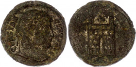 Roman Empire Constantine II Æ Follis 317 - 337 AD
Copper 2.64 g.; Constantine II (316-337); Uncertain mint; Obv.: CONSTANTINVS IVN NOB C Laureate, dr...