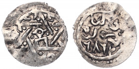 Golden Horde Black Sea Region Qrim Yarmag 1288 AH 686
Sagdeeva# 44; Tole-Buqa Khan of the Golden Horde; Silver 1.55g 19x20mm; Full Date