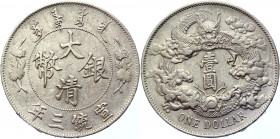China Empire 1 Dollar 1911 (3)
Y# 31; Silver 26,52 g.; AUNC