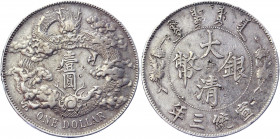 China Empire 1 Dollar 1911 (3)
Y# 31; Silver 27.00 g.; Chopmarks; Rare; XF-AUNC