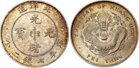China Chihli 1 Dollar 1903 (29)
Y# 73; Silver 26.48 g.; XF with nice toning; Sold as is. No returns.