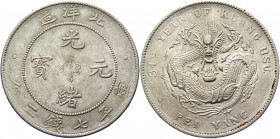 China Chihli 1 Dollar 1908 (34)
Y# 73.2; Silver 26,79 g.; UNC