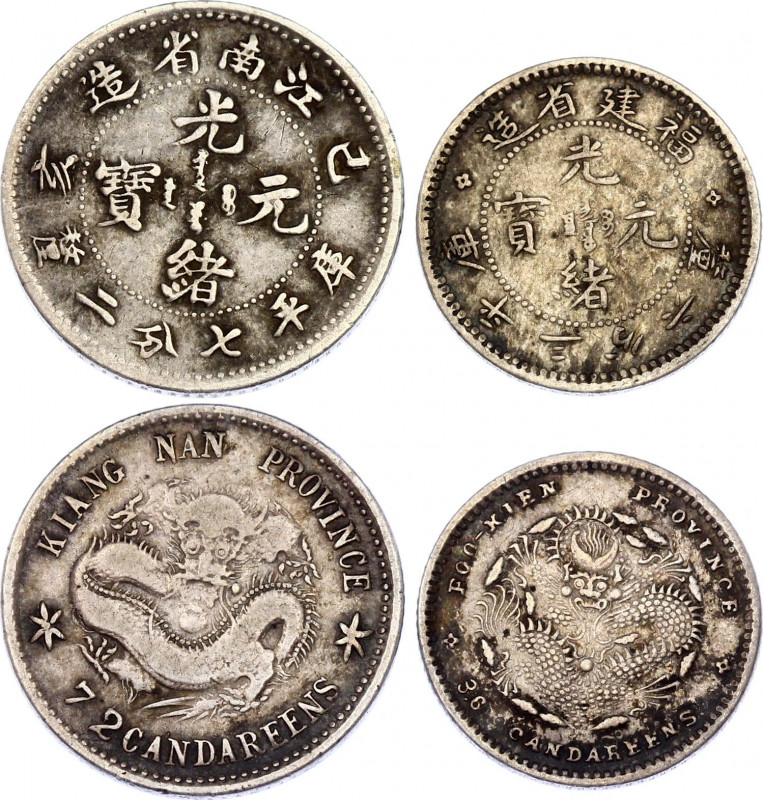 China Kiangnan & Fukien 10 & 5 Cents 1899 - ND (1903-1908)
Y# 142a.2 & 102.1; S...