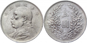 China Republic 1 Dollar 1914 (3)
Y# 329; Silver 26,98 g.; UNC