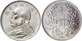 China Republic 1 Dollar 1921 (10)
Y# 329.6; Silver 26,75 g.; UNC